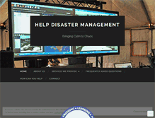 Tablet Screenshot of helpdisastermanagement.org